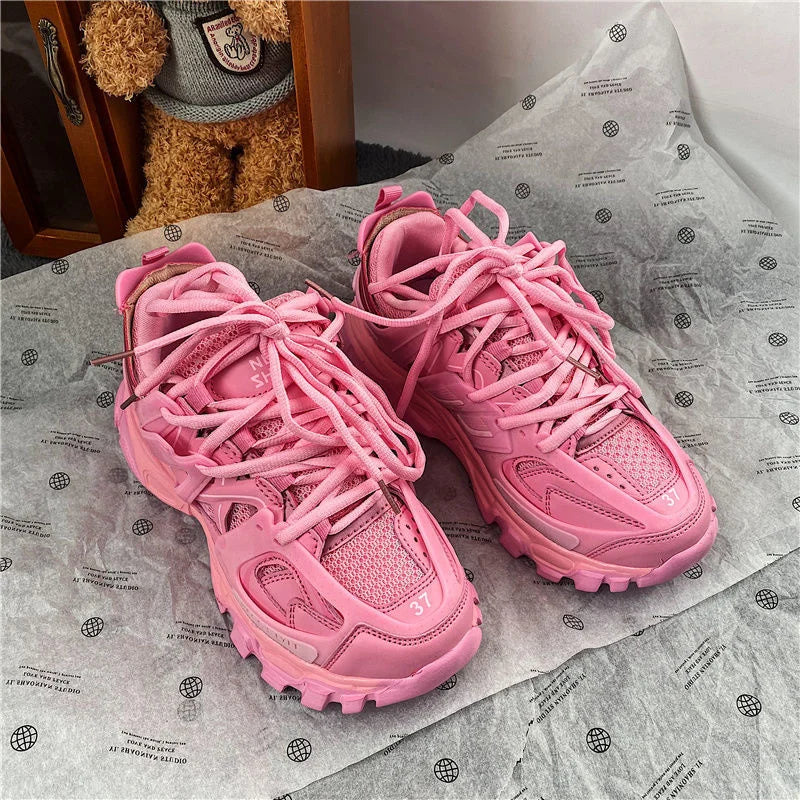 New Design Chunky Sneakers for Women Shoes 2022 Women's Colorful Shoes Breathable Lightweight Ladies Dad Shoes Female Footwear