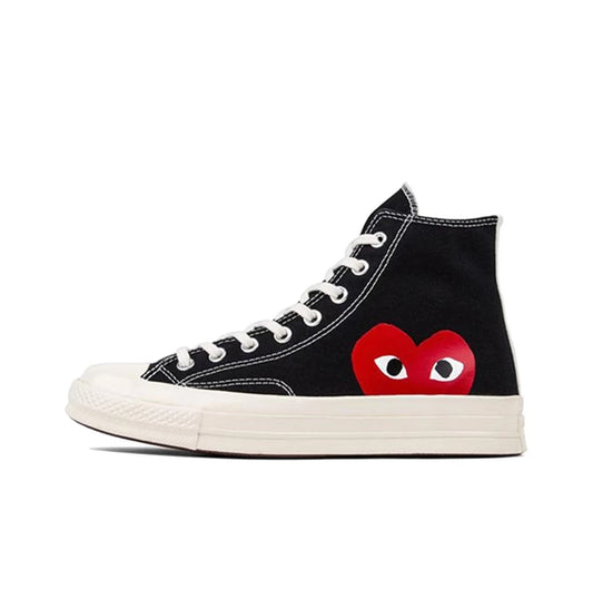 Converse 1970s Chuck Taylor All Star Hi X CDG Men and Women Skateboarding Shoes High-top Outdoor Sneaker Classic