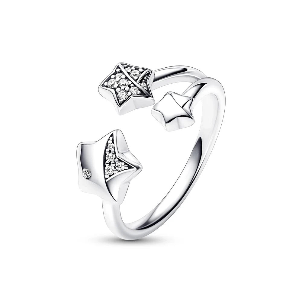 925 Sterling Silver Pandora Guardian Star Ring Jewelry Gifts For Women